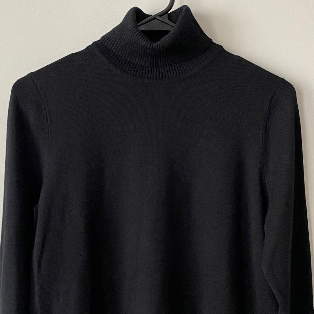 Joseph A. Black Turtleneck Petite Small NWT - Picture 4 of 9